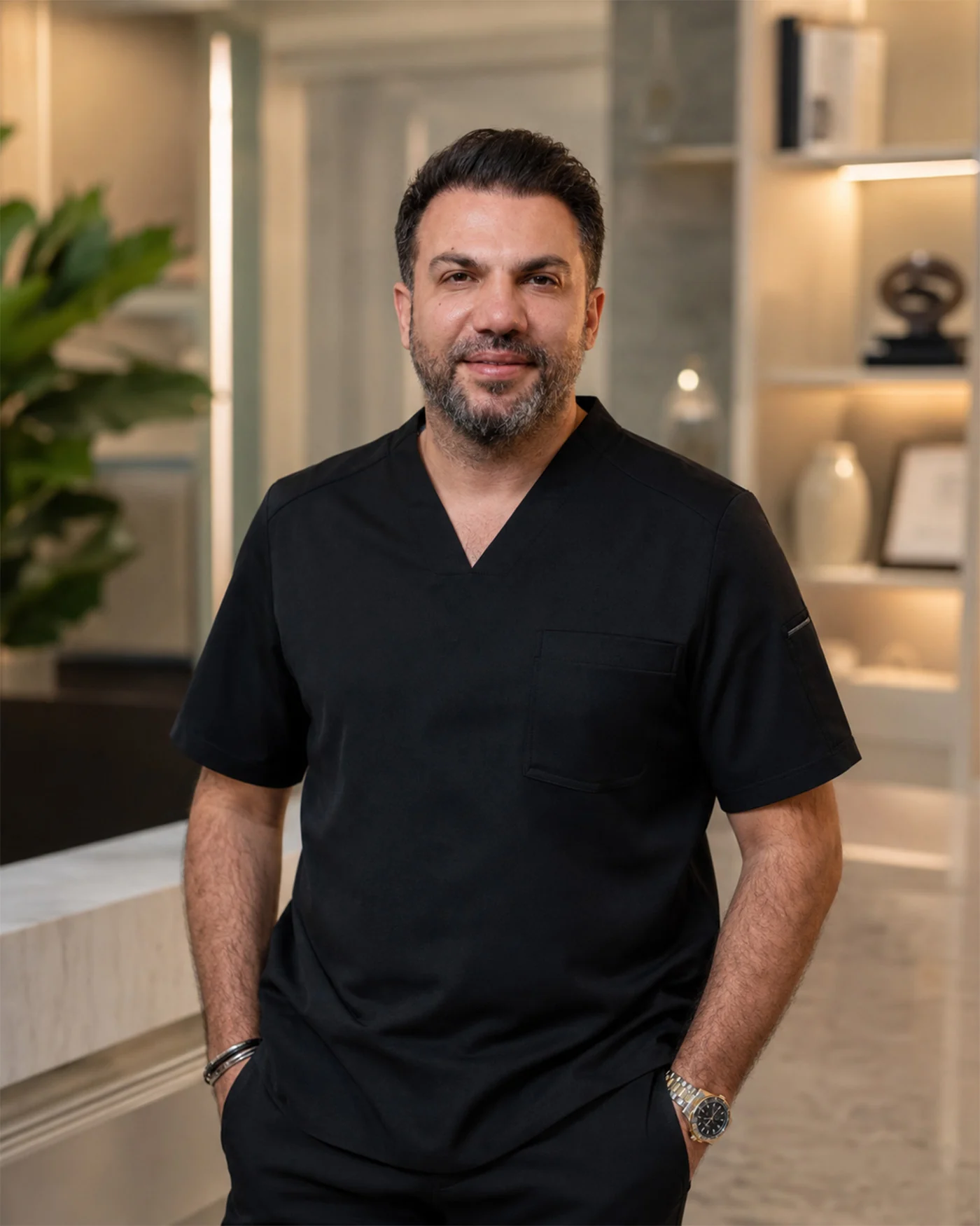 Assoc. Prof. Dr. Z&uuml;lf&uuml; Sertkaya in surgical scrubs at Andro Expertise, Istanbul